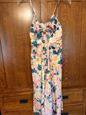 Floral midi dress large